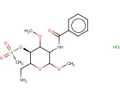 6-AMINO-2-BENZAMIDO-1,3-DI-ME-2,5-DESOXY-BETA-GLUCOPYRANOSIDE 4-<span class='lighter'>MESYLATE</span> HCL