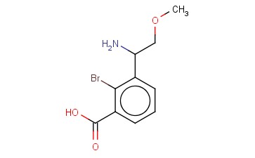 3-(1-AMINO-2-METHOXYETHYL)-<span class='lighter'>2-BROMOBENZOIC</span> ACID