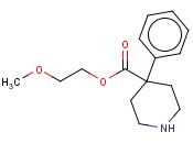 2-METHOXYETHYL 4-<span class='lighter'>PHENYLPIPERIDINE</span>-4-CARBOXYLATE