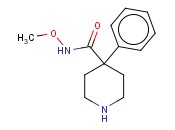 N-METHOXY-4-<span class='lighter'>PHENYLPIPERIDINE</span>-4-CARBOXAMIDE