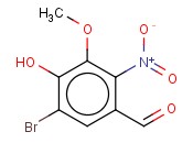 5-溴-4-羟基-3-<span class='lighter'>甲</span><span class='lighter'>氧基</span>-2-<span class='lighter'>硝基苯</span>(<span class='lighter'>甲</span>)醛