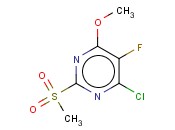 4-CHLORO-5-FLUORO-6-METHOXY-2-(METHYLSULFONYL)PYRIMIDINE