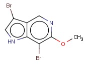 3,7-DIBROMO-6-METHOXY-5-<span class='lighter'>AZAINDOLE</span>