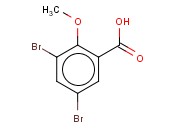 2-甲氧基-3,5-二<span class='lighter'>溴</span><span class='lighter'>苯甲酸</span>