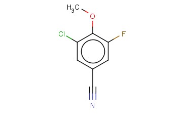 3-氯-5-<span class='lighter'>氟</span>-4-<span class='lighter'>甲</span>氧基<span class='lighter'>苯</span><span class='lighter'>甲</span><span class='lighter'>腈</span>