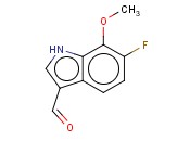 6-FLUORO-7-<span class='lighter'>METHOXYINDOLE</span>-3-CARBOXALDEHYDE