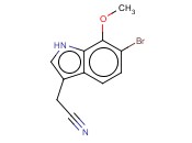6-BROMO-7-<span class='lighter'>METHOXYINDOLE</span>-3-ACETONITRILE