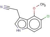 5-CHLORO-4-<span class='lighter'>METHOXYINDOLE</span>-3-ACETONITRILE