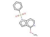 1-(PHENYLSULFONYL)-4-METHOXY-5-<span class='lighter'>AZAINDOLE</span>