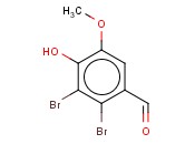 2,3-二<span class='lighter'>溴</span>-4-羟基-5-甲氧基<span class='lighter'>苯</span><span class='lighter'>甲醛</span>