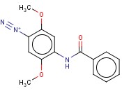 4-BENZOYLAMINO-2,5-DIMETHOXYANILINE DIAZONIUM SALT