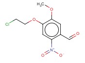 4-(2-氯<span class='lighter'>乙</span><span class='lighter'>氧基</span>)-5-甲<span class='lighter'>氧基</span>-2-硝基<span class='lighter'>苯</span><span class='lighter'>甲醛</span>