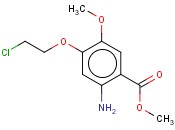 2-氨基-4-(2-氯<span class='lighter'>乙</span>氧基)-5-甲氧基<span class='lighter'>苯甲酸</span>甲<span class='lighter'>酯</span>