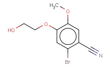 2-<span class='lighter'>溴</span>-4-(2-<span class='lighter'>羟基</span>乙氧基)-5-<span class='lighter'>甲</span>氧基<span class='lighter'>苯</span><span class='lighter'>甲</span><span class='lighter'>腈</span>