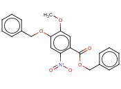 BENZYL 4-(BENZYLOXY)-5-METHOXY-2-<span class='lighter'>NITROBENZOATE</span>