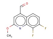 <span class='lighter'>4-QUINOLINECARBOXALDEHYDE</span>, 7,8-DIFLUORO-2-METHOXY-