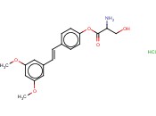 4-[(E)-2-(3,5-DIMETHOXYPHENYL)-1-ETHENYL]PHENYL 2-AMINO-3-HYDROXYPROPANOATE HYDROCHLORIDE