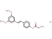 4-[(E)-2-(3,5-DIMETHOXYPHENYL)-1-ETHENYL]PHENYL 2-AMINOACETATE HYDROCHLORIDE