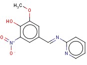 N-(PYRIDYL)-3-METHOXY-4-HYDROXY-5-NITROBENZALDIMINE