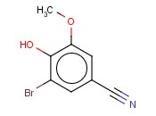 3-<span class='lighter'>溴</span>-4-羟基-5-<span class='lighter'>甲</span>氧<span class='lighter'>苯</span>并丁<span class='lighter'>腈</span>