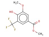 <span class='lighter'>苯甲酸</span>,4-羟基-3-甲氧基-5-(三<span class='lighter'>氟</span>甲基)-, 甲基<span class='lighter'>酯</span>