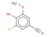 3-FLUORO-4-HYDROXY-5-<span class='lighter'>METHOXYBENZONITRILE</span>