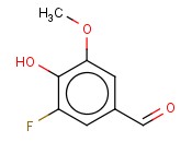 3-FLUORO-4-HYDROXY-5-<span class='lighter'>METHOXYBENZALDEHYDE</span>