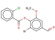 2-BROMO-4-FORMYL-6-METHOXYPHENYL <span class='lighter'>2-CHLOROBENZOATE</span>