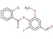 4-FORMYL-2-IODO-6-METHOXYPHENYL <span class='lighter'>2-CHLOROBENZOATE</span>