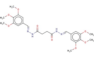 <span class='lighter'>SUCCINIC</span> ACID BIS(3,4,5-TRIMETHOXYBENZYLIDENEHYDRAZIDE)