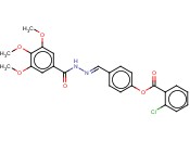 4-(2-(3,4,5-TRIMETHOXYBENZOYL)CARBOHYDRAZONOYL)PHENYL <span class='lighter'>2-CHLOROBENZOATE</span>