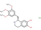 (S)-1,2,3,4-四氢-1-[(3,4,5-三<span class='lighter'>甲</span>氧基苯基)甲基]-6,7-异喹啉二醇<span class='lighter'>盐酸盐</span>