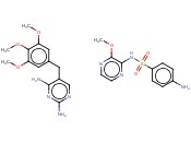 4-氨基-N-(3-甲氧基<span class='lighter'>吡</span><span class='lighter'>嗪</span>-2-<span class='lighter'>基</span>)苯磺酰胺 - 5-(3,4,5-三甲氧苄基)嘧啶-2,4-二胺 (1:1)