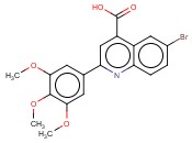 6-<span class='lighter'>BROMO</span>-2-(3,4,5-TRIMETHOXY-PHENYL)-QUINOLINE-4-<span class='lighter'>CARBOXYLIC</span> ACID