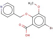 5-<span class='lighter'>溴</span>-3-甲氧基-2-(吡啶-4-基甲氧基)<span class='lighter'>苯甲酸</span>