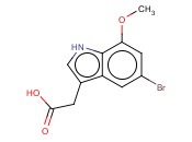 5-BROMO-7-<span class='lighter'>METHOXYINDOLE</span>-3-ACETIC ACID