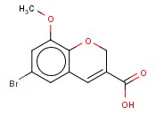 2H-1-<span class='lighter'>苯</span><span class='lighter'>并</span>吡喃-3-羧酸,6-<span class='lighter'>溴</span>-8-甲氧基-
