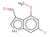 6-FLUORO-4-<span class='lighter'>METHOXYINDOLE</span>-3-CARBOXALDEHYDE