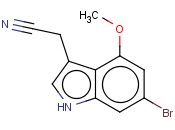 6-BROMO-4-<span class='lighter'>METHOXYINDOLE</span>-3-ACETONITRILE