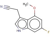 6-FLUORO-4-<span class='lighter'>METHOXYINDOLE</span>-3-ACETONITRILE