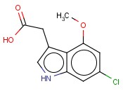 6-CHLORO-4-<span class='lighter'>METHOXYINDOLE</span>-3-ACETIC ACID