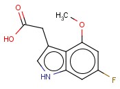 6-FLUORO-4-<span class='lighter'>METHOXYINDOLE</span>-3-ACETIC ACID