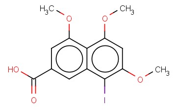 8-IODO-4,5,7-TRIMETHOXY-2-NAPHTHALENECARBOXYLIC ACID