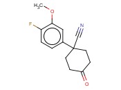 1-(4-FLUORO-3-METHOXYPHENYL)-4-OXOCYCLOHEXANECARBONITRILE