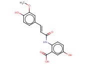 BENZOIC ACID, 5-HYDROXY-2-[[(2E)-3-(4-HYDROXY-3-METHOXYPHENYL)-1-OXO-2-PROPEN-1-YL]AMINO]-