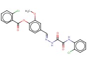 4-(2-((2-CL-ANILINO)(OXO)AC)CARBOHYDRAZONOYL)-2-METHOXYPHENYL <span class='lighter'>2-CHLOROBENZOATE</span>