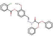 4-(2-(DIPHENOXYACETYL)CARBOHYDRAZONOYL)-2-METHOXYPHENYL <span class='lighter'>2-CHLOROBENZOATE</span>