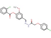 4-(2-((4-CHLOROPHENOXY)ACETYL)CARBOHYDRAZONOYL)-2-METHOXYPHENYL <span class='lighter'>2-CHLOROBENZOATE</span>