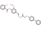 4-((E)-([([1,1'-BIPHENYL]-4-YLOXY)ACETYL]HYDRAZONO)METHYL)-2-METHOXYPHENYL <span class='lighter'>2-CHLOROBENZOATE</span>