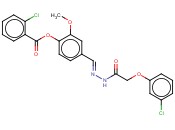 4-(2-((3-CHLOROPHENOXY)ACETYL)CARBOHYDRAZONOYL)-2-METHOXYPHENYL <span class='lighter'>2-CHLOROBENZOATE</span>